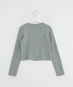 【✔企画】ドットフリルカーディガン