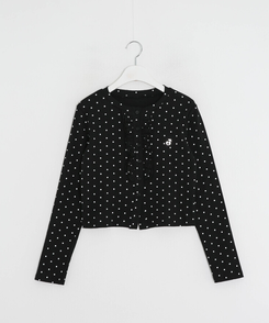 【✔企画】ドットフリルカーディガン