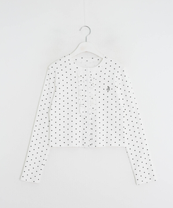 【✔企画】ドットフリルカーディガン