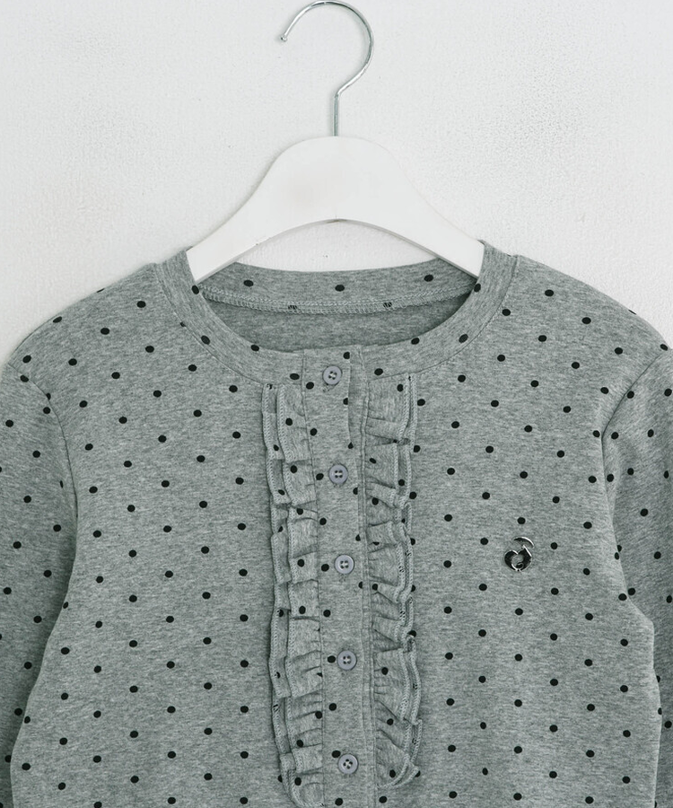 【✔기획】도트 프릴 가디건