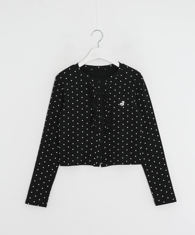 【✔기획】도트 프릴 가디건