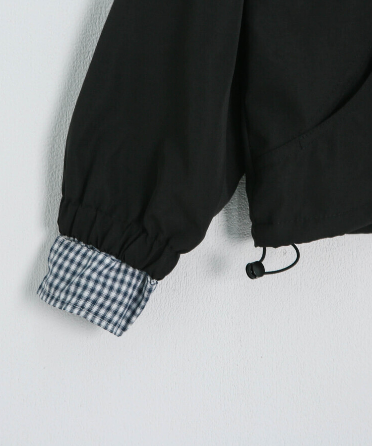 체크 포인트 후드 점퍼