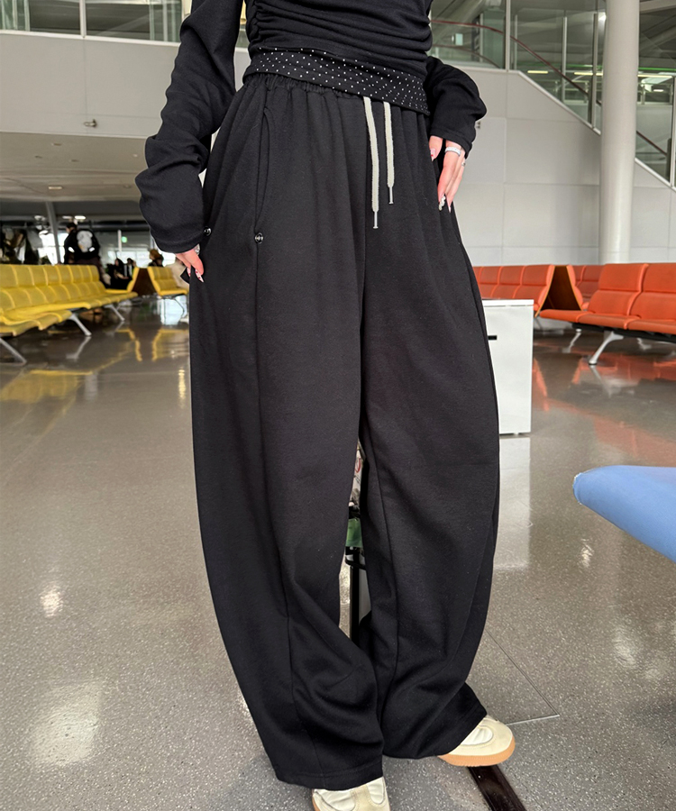 【✔기획】CRB 밴딩 트레이닝 팬츠 블랙