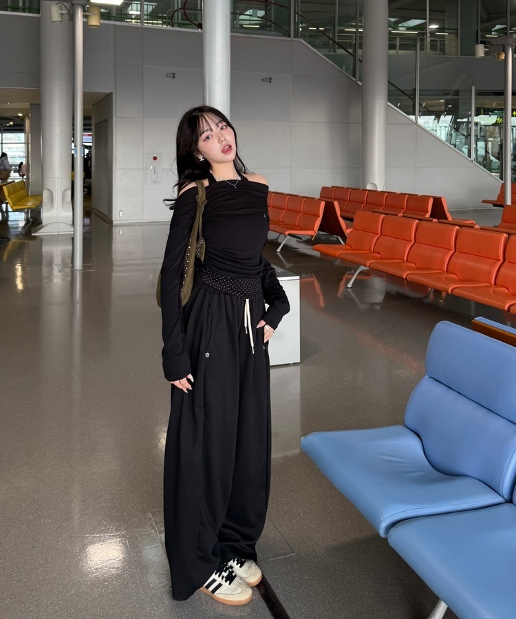 【✔기획】CRB 밴딩 트레이닝 팬츠 블랙