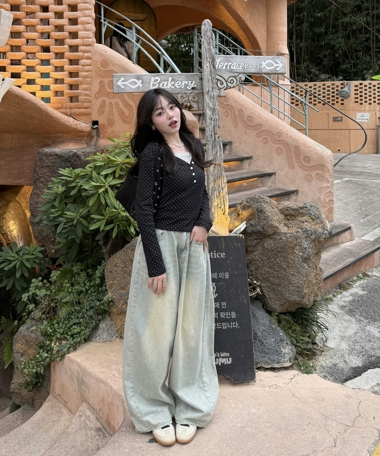 【컬러에 반한♥】빈티지 워싱 기장별 데님 와이드 팬츠 빈티지연청