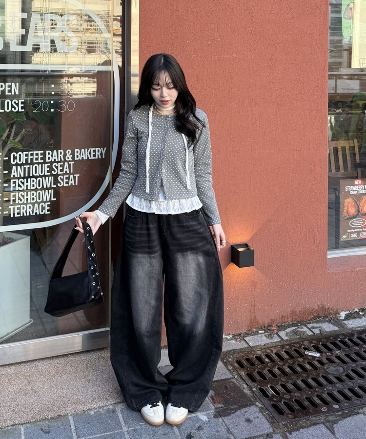 【컬러에 반한♥】빈티지 워싱 기장별 데님 와이드 팬츠 흑청