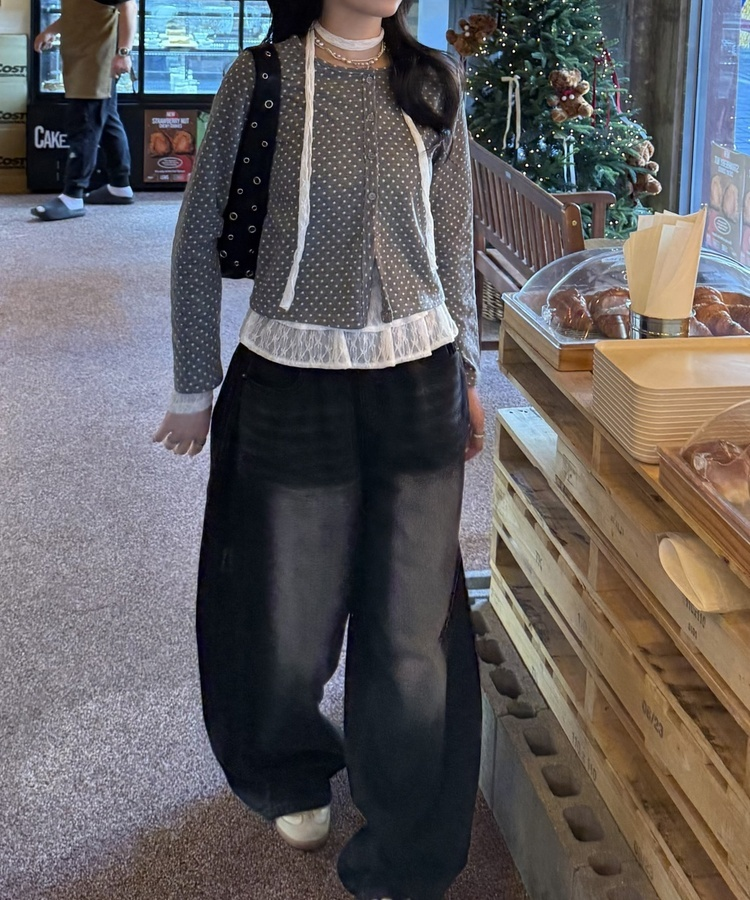 【컬러에 반한♥】빈티지 워싱 기장별 데님 와이드 팬츠 흑청