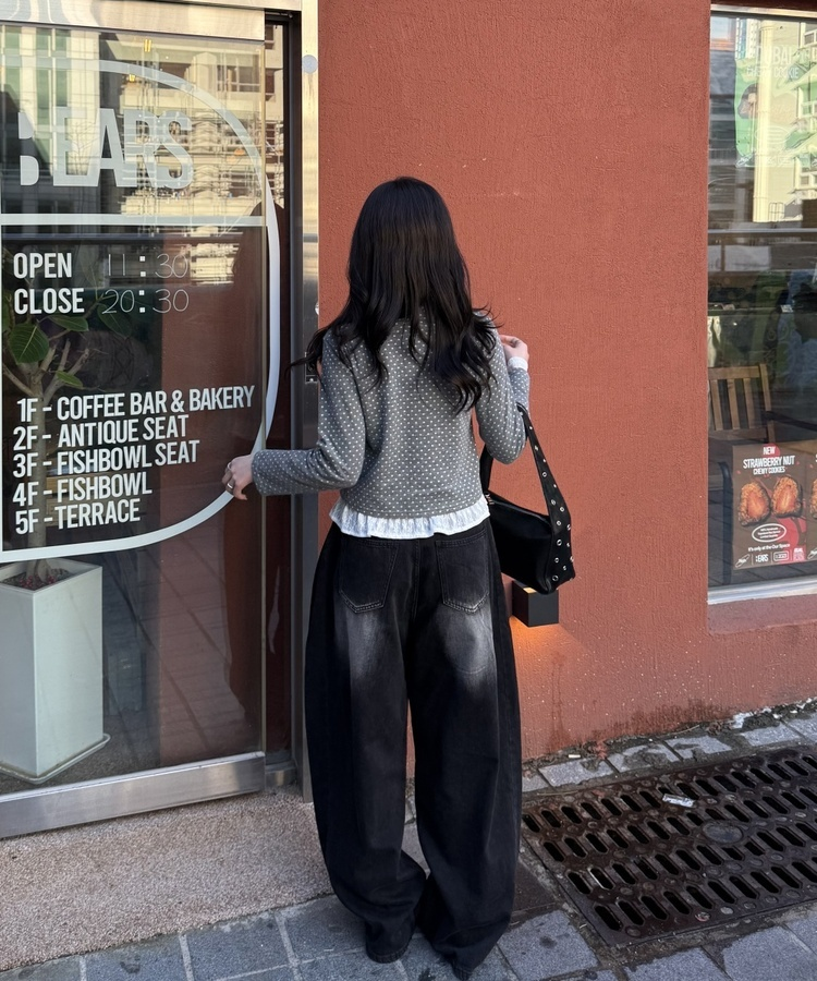 【컬러에 반한♥】빈티지 워싱 기장별 데님 와이드 팬츠 흑청