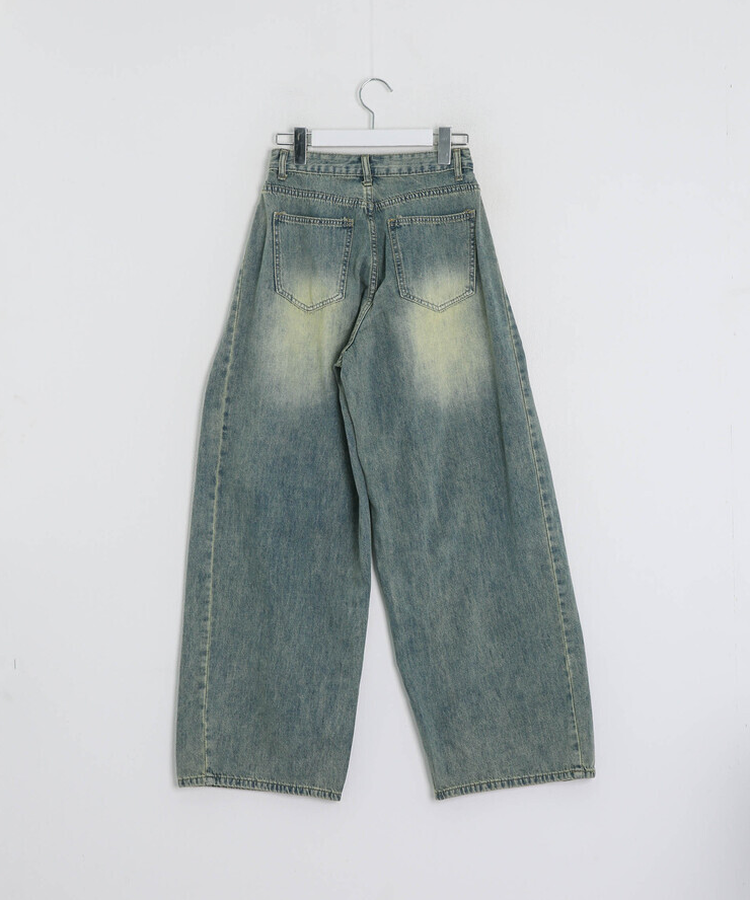 【컬러에 반한♥】빈티지 워싱 기장별 데님 와이드 팬츠