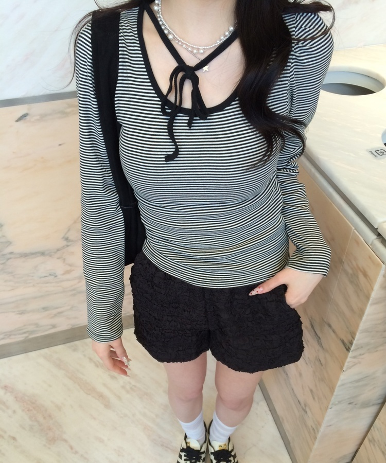 벌룬 프릴 숏팬츠 블랙