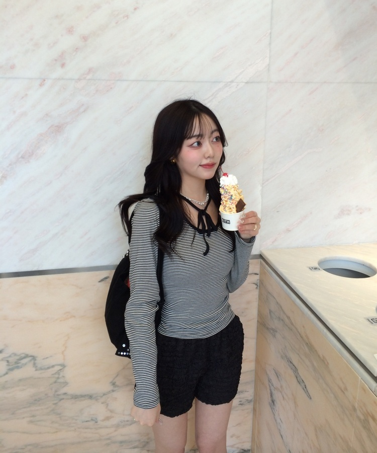 벌룬 프릴 숏팬츠 블랙