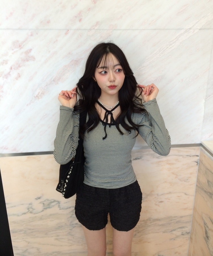 벌룬 프릴 숏팬츠 블랙