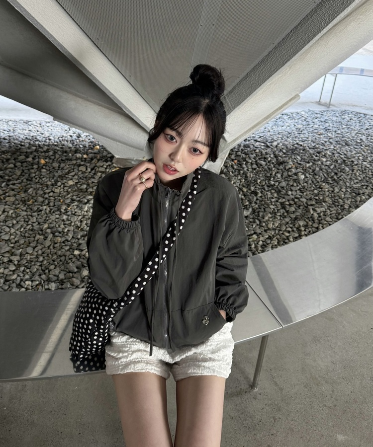 벌룬 프릴 숏팬츠 화이트