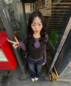 【丈別♥】ブーツカットワイドデニムパンツ BLACK DENIM