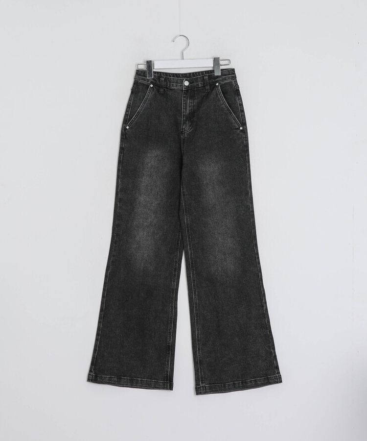 【丈別♥】ブーツカットワイドデニムパンツ