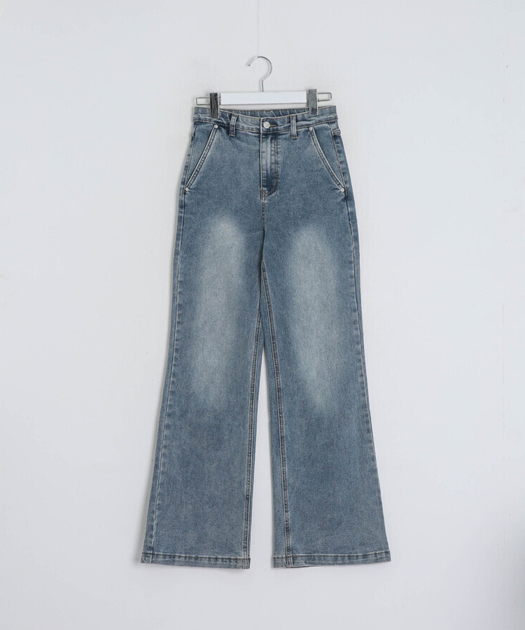 【丈別♥】ブーツカットワイドデニムパンツ