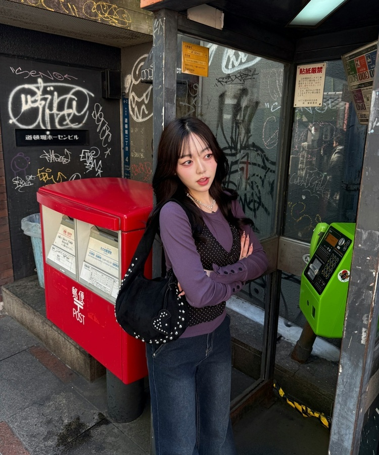 【丈別♥】ブーツカットワイドデニムパンツ BLACK DENIM