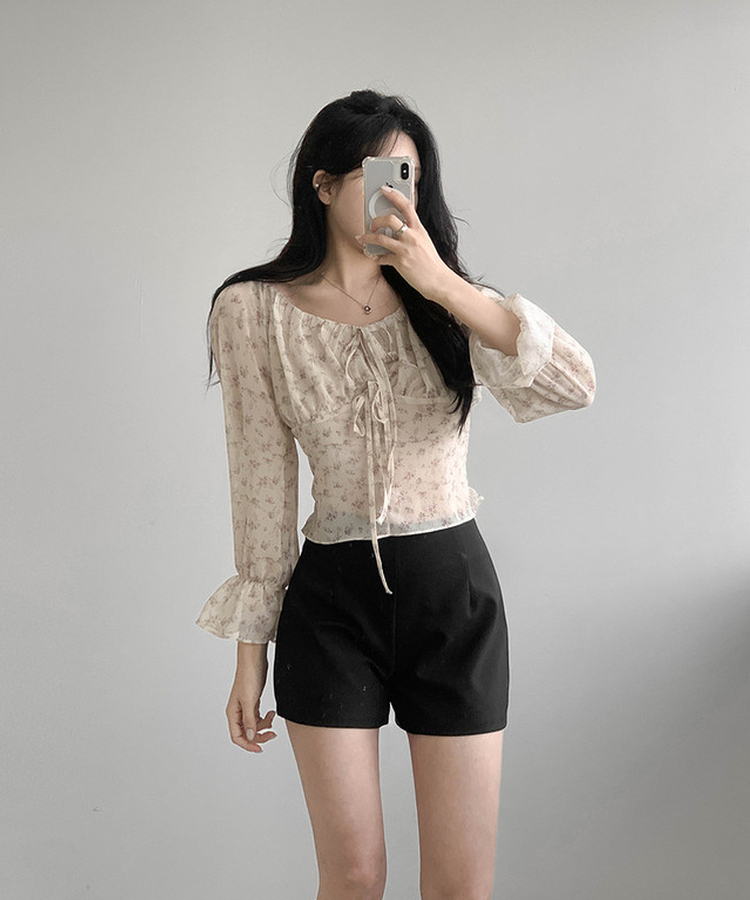 フラワーブラウス CREAM