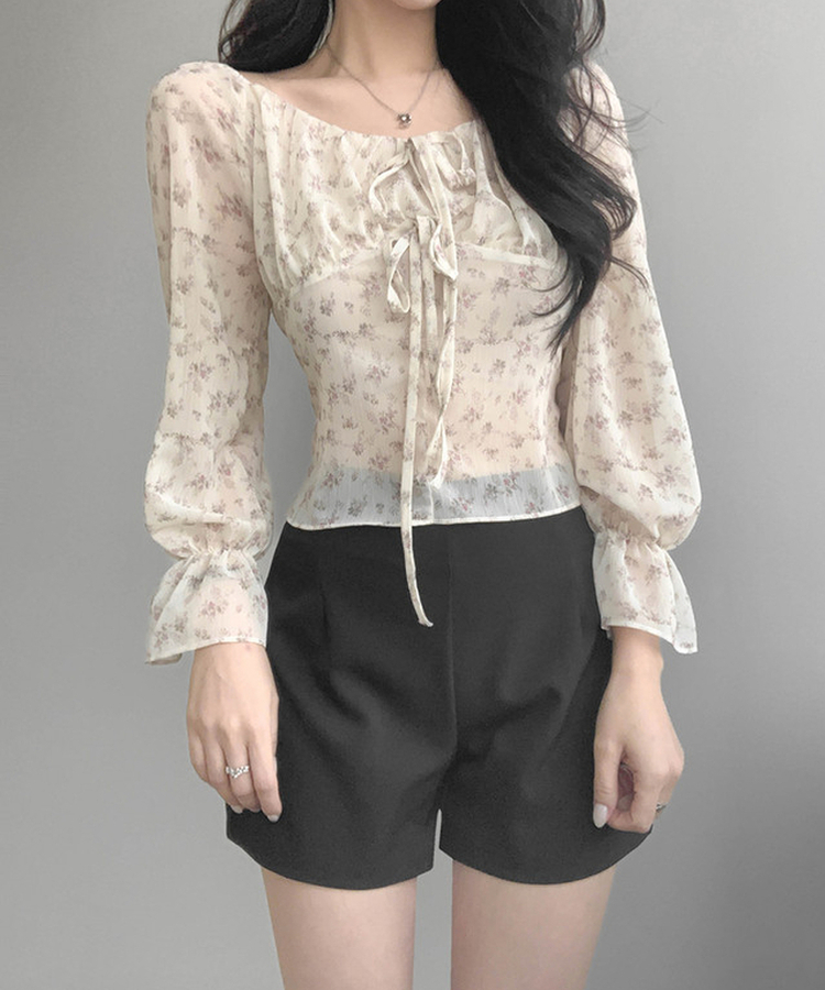 フラワーブラウス CREAM