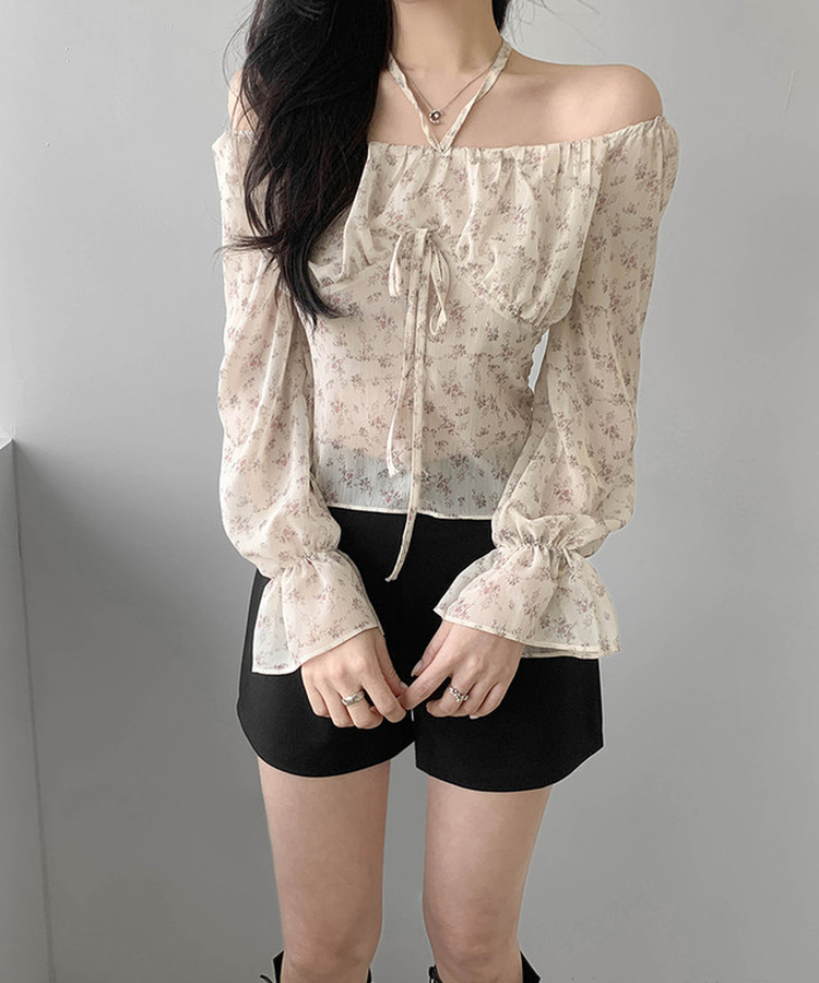 フラワーブラウス CREAM