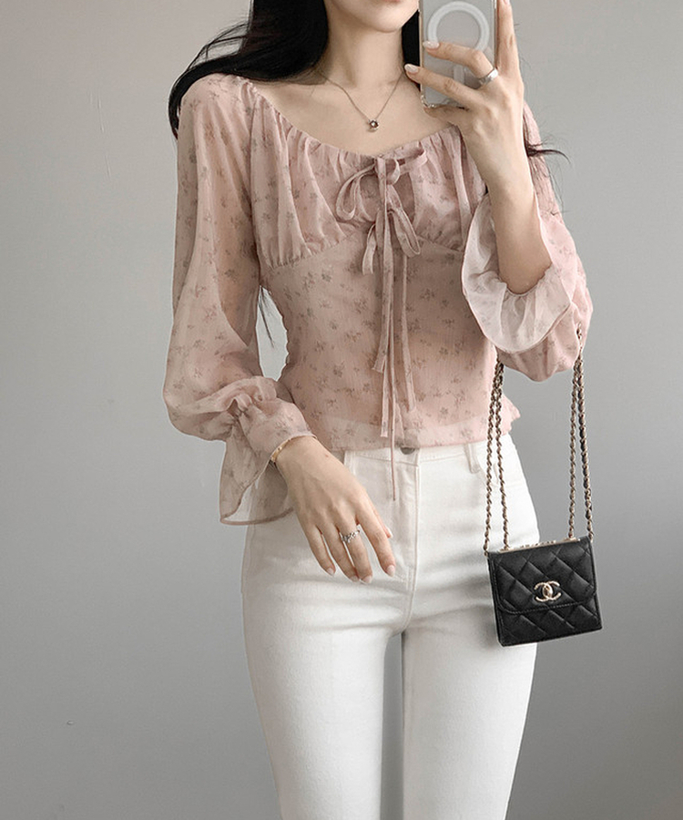 フラワーブラウス PINK