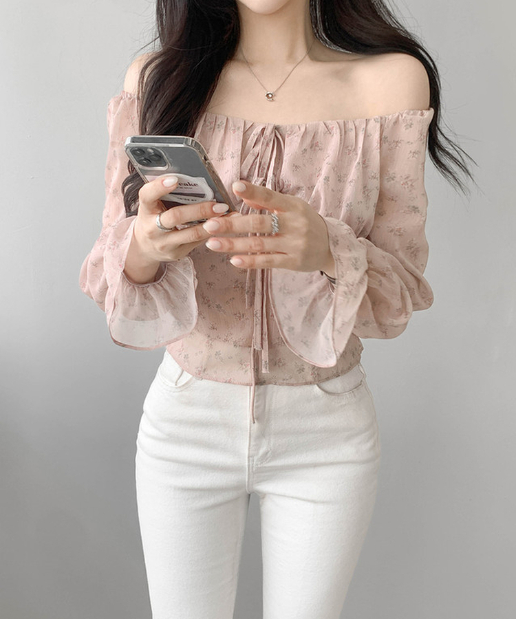 フラワーブラウス PINK