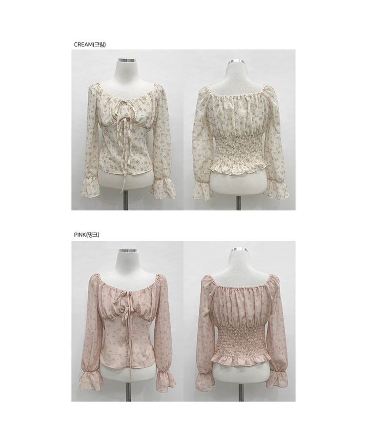 フラワーブラウス