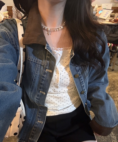 【第2弾！再販売❤️MADE】レースリボントップス WHITE