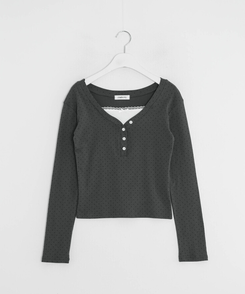 【第2弾！再販売❤️MADE】レースリボントップス