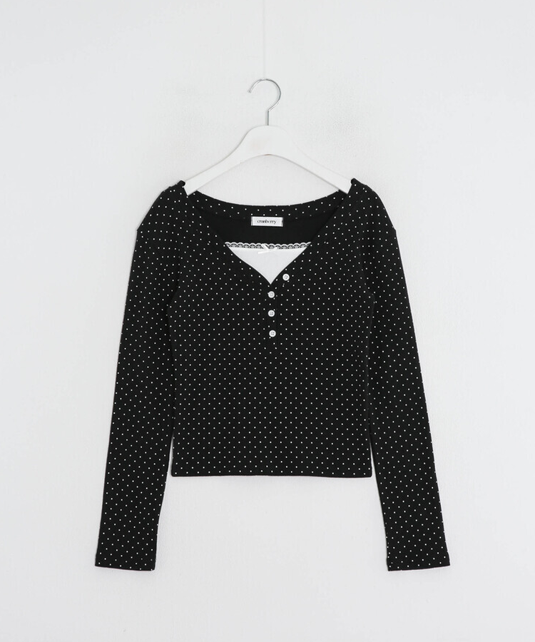 【❤️MADE】레이스 리본 긴팔티셔츠