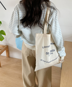 ストライプVネックTシャツ(8color) CREAM