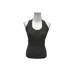 ストライプホルターネックスリムキャミソール