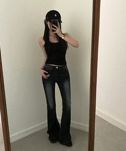 【カップ付き】ホルターネックキャミソール BLACK