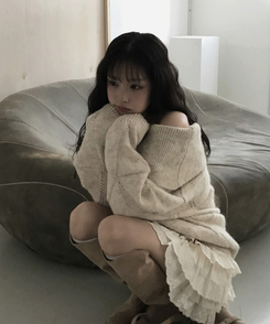 パンチングティアードスカート WHITE