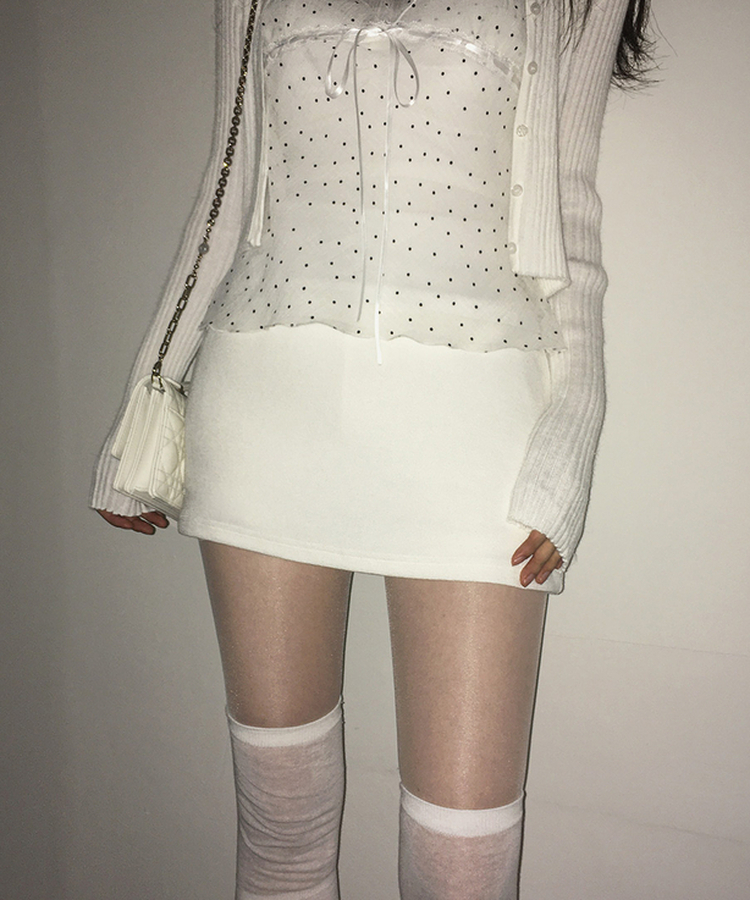 バーニーシルエットミニスカート(5color) IVORY