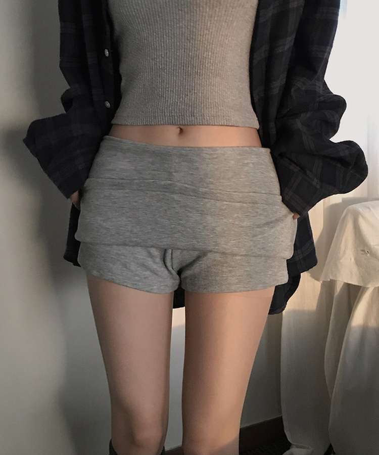 バーニーシルエットミニスカート(5color) GREY