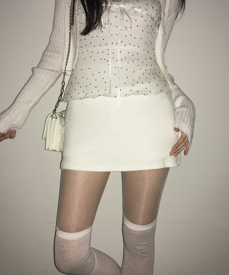 バーニーシルエットミニスカート(5color) IVORY