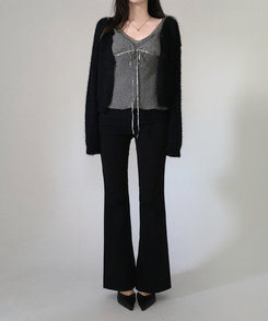 ドットシースルーキャミブラウス GREY