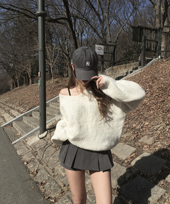 プリーツミニスカート GREY