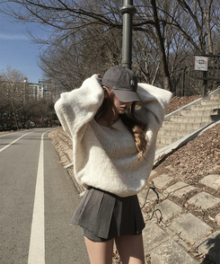 プリーツミニスカート GREY