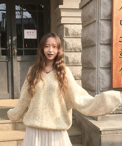 Vネックアバンルーズニット(5color) BEIGE