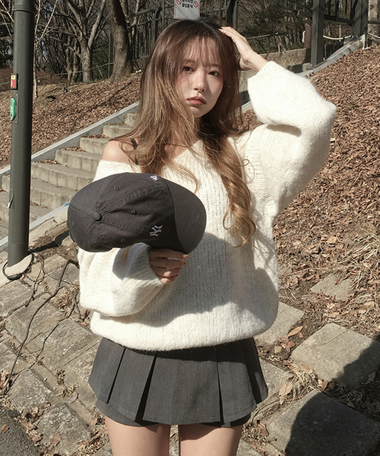 Vネックアバンルーズニット(5color) OATMEAL