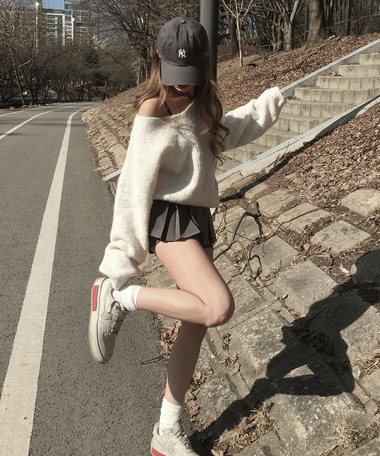 Vネックアバンルーズニット(5color) OATMEAL