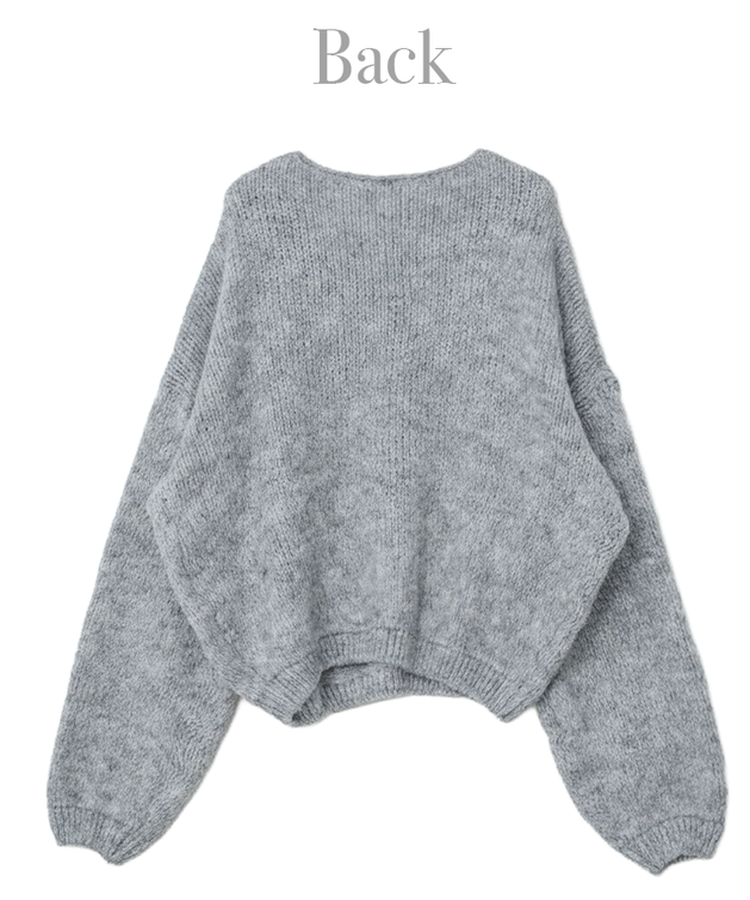 Vネックアバンルーズニット(5color)