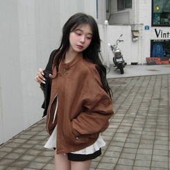 スエードブルゾンジャンパー BROWN