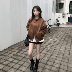 スエードブルゾンジャンパー BROWN