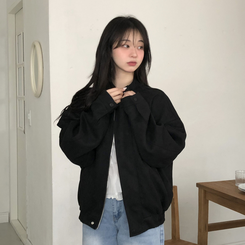 スエードブルゾンジャンパー BLACK