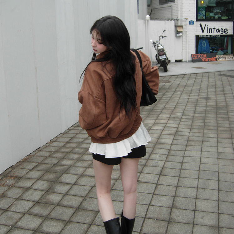 スエードブルゾンジャンパー BROWN