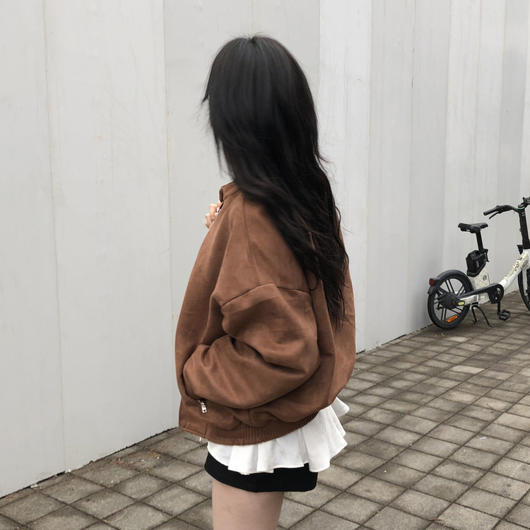 スエードブルゾンジャンパー BROWN