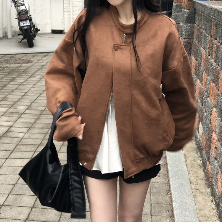 スエードブルゾンジャンパー BROWN